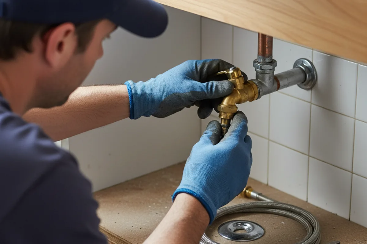 Shutoff valve and fitting work during Faucet and Fixture Repair in Deckerville